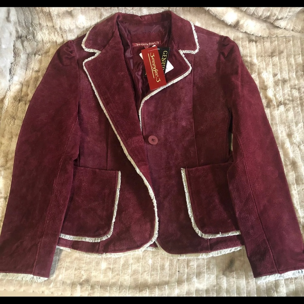 Jennyfer J Country Western Cowgirl Maroon Blazer